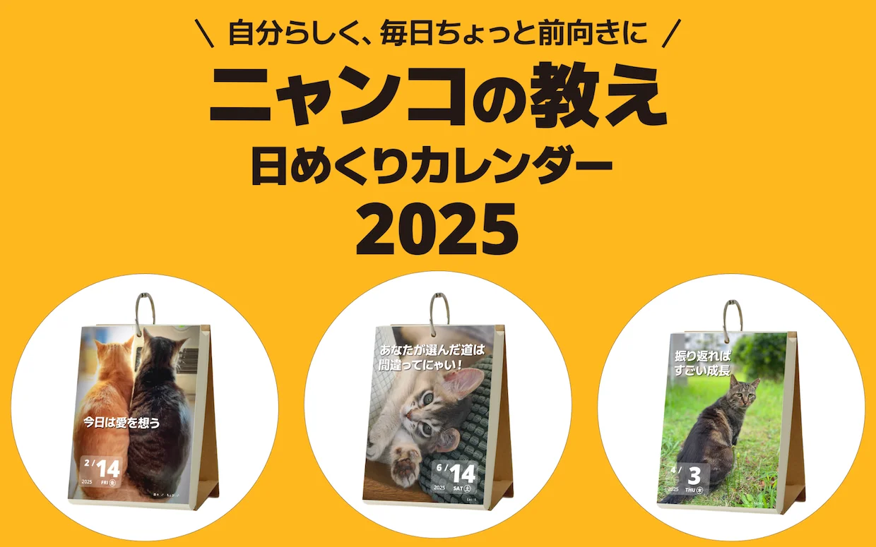 にゃんこの教え日めくりカレンダー2025