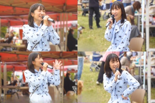 タレント・女優の小野真弓さんがペットイベントに登場。2025年11月KIBAワンニャンHAPPYフェスというイベントに登場