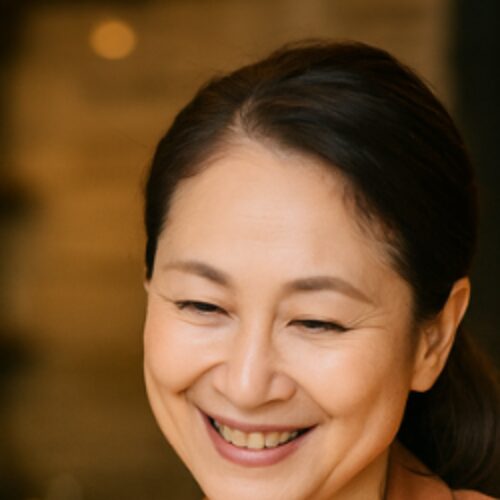 笑顔の女性